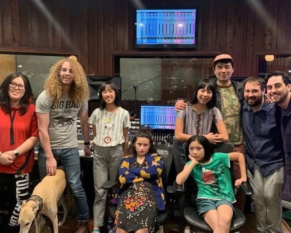 Studio session with The Linda Lindas